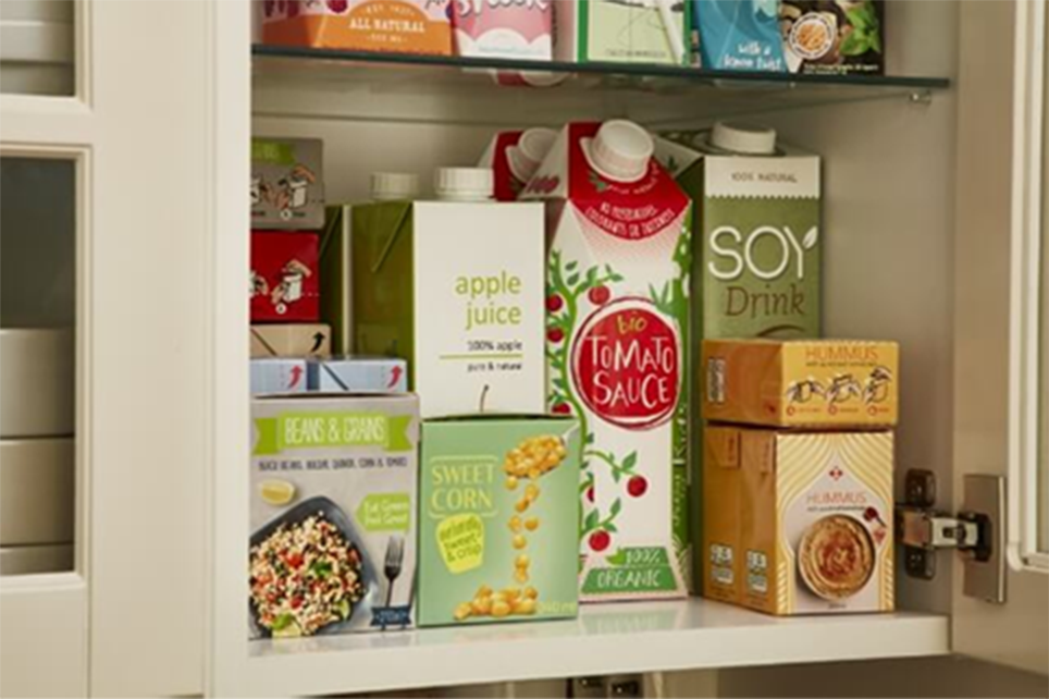 ストックしているロングライフ紙パックのイメージ